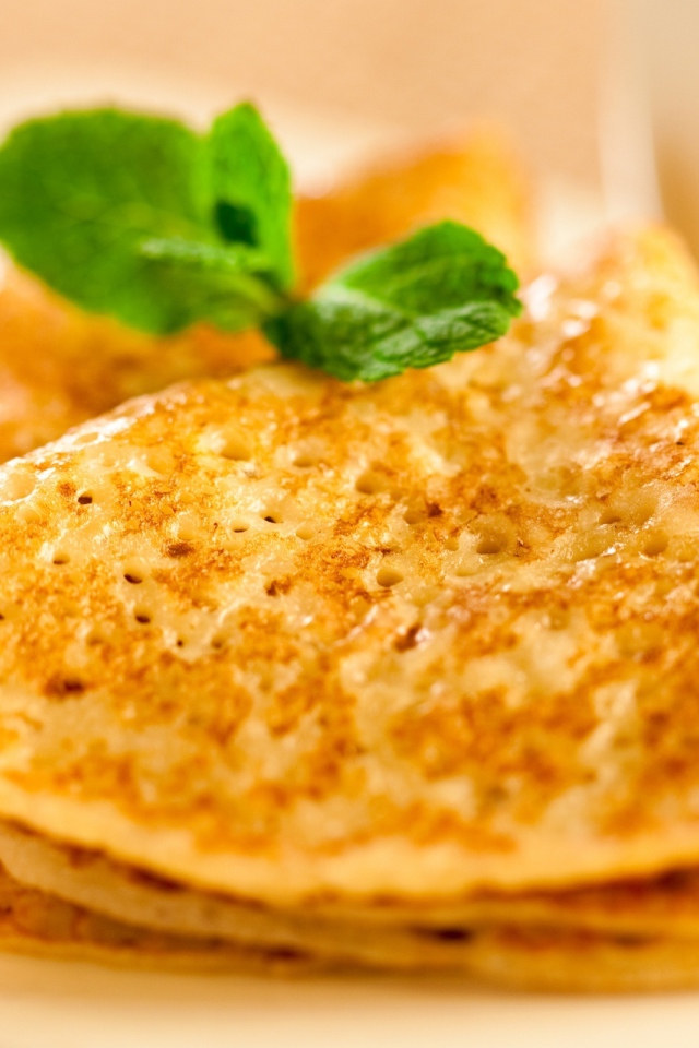 Блины с мятой на Масленицу