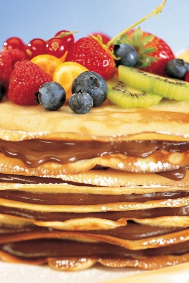 Блины с фруктами