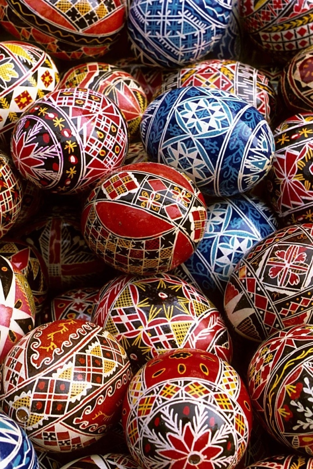 Расписные яйца на Пасху
