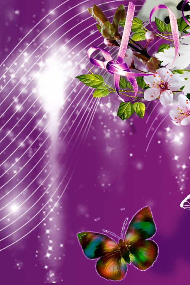 Фиолетовые розы и другие цветы, красивая картинка на восьмое марта