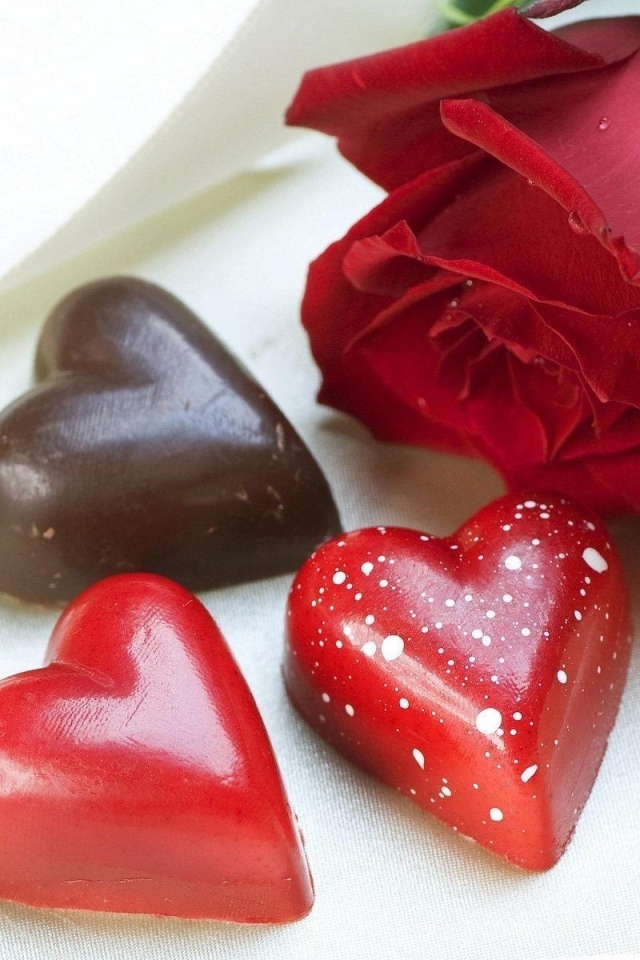 Шоколадные сердца на День Святого Валентина 14 февраля
