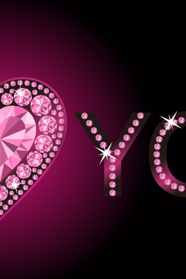 Кристальное сердце на День Святого Валентина 14 февраля