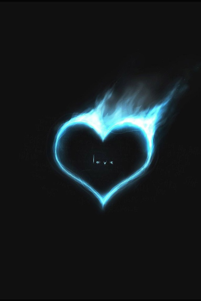 Neon heart on Valentine's Day February 14