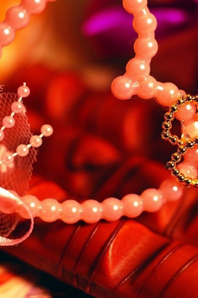 Жемчужное сердце на День Влюбленных 14 февраля