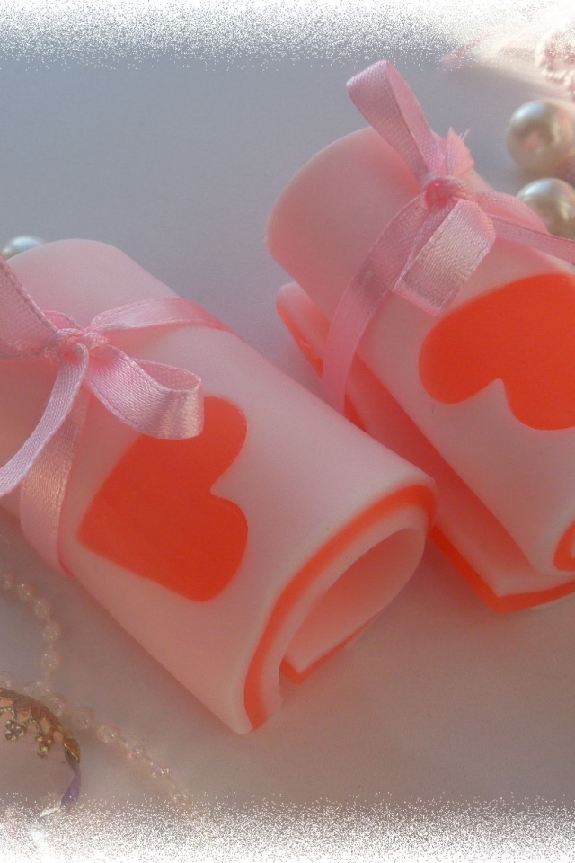 Мыло с сердцем на День Святого Валентина 14 февраля