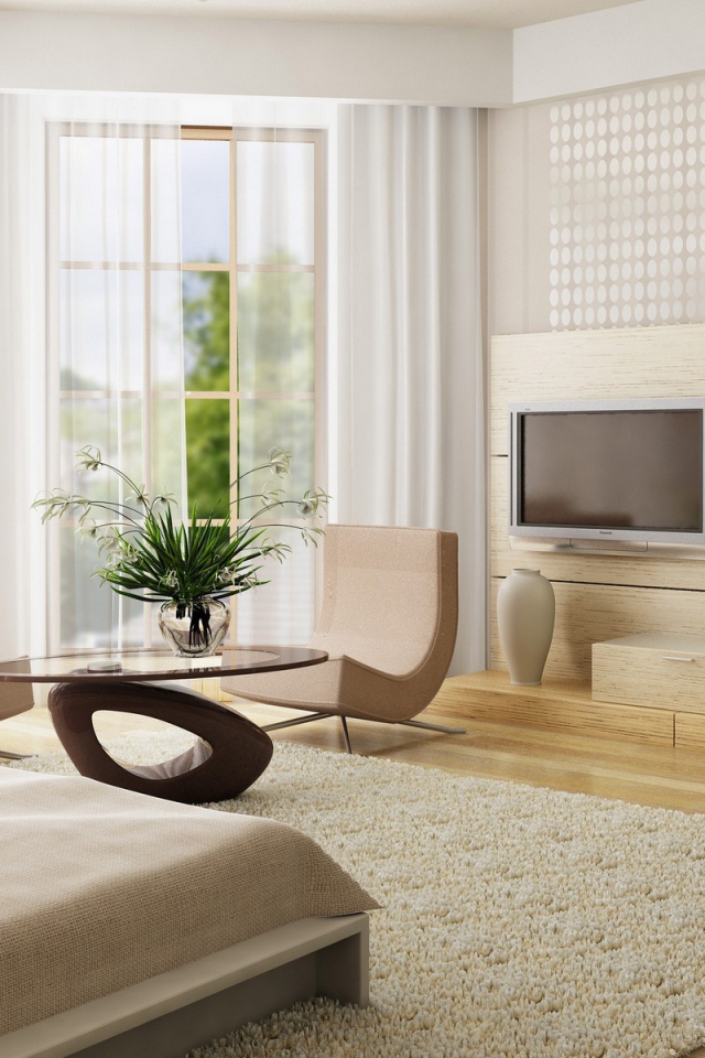 Светлая гостиная 