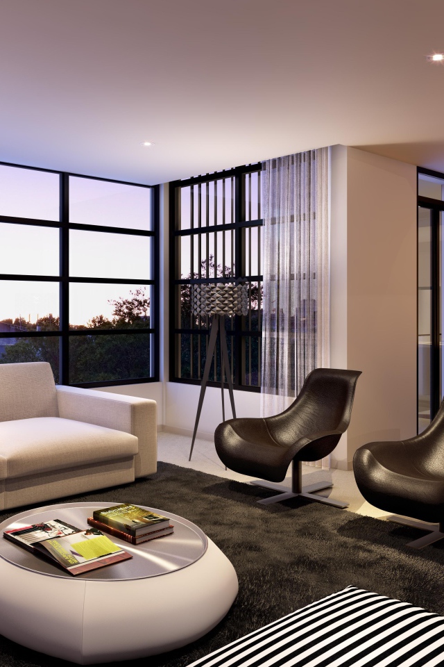 Комната с белой отделкой