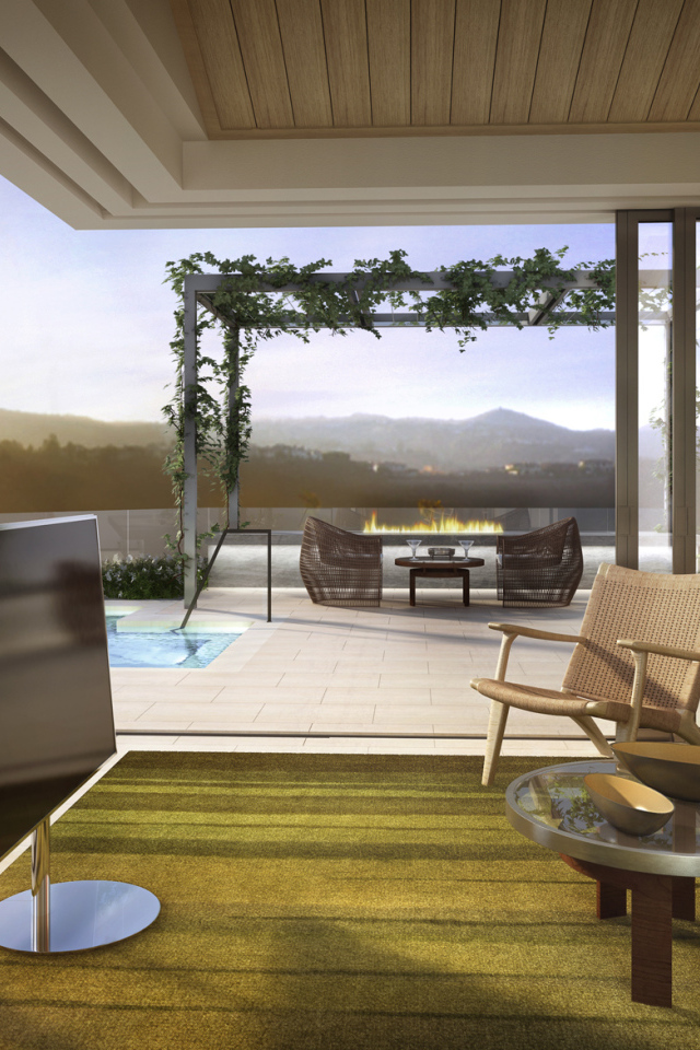 Веранда с телевизором