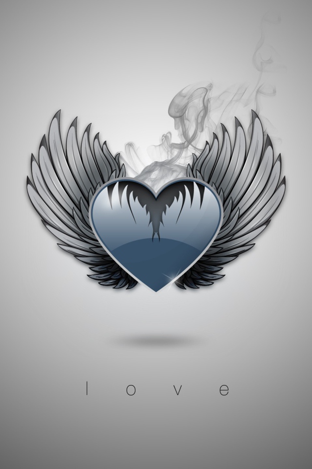 Сердечко с крыльями