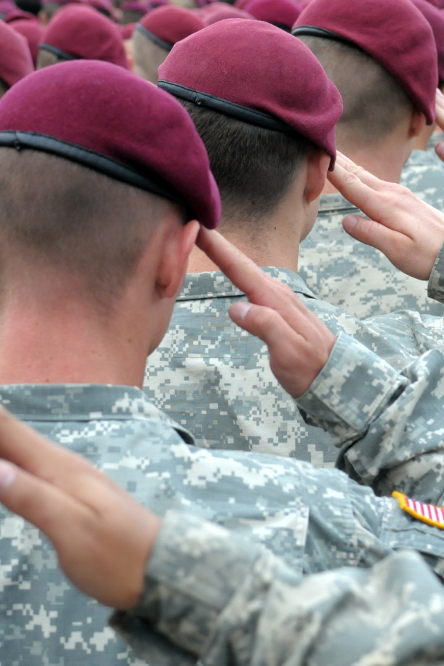 Солдаты в строю