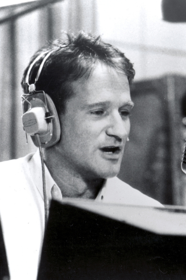 Актер Робин Уильямс в студии