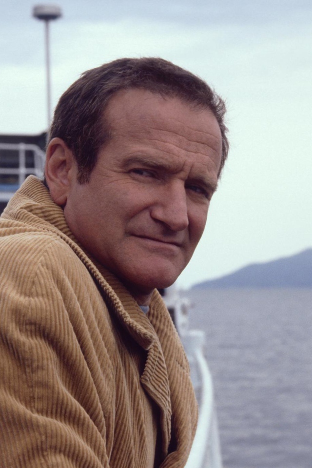 Актер Робин Уильямс на борту корабля