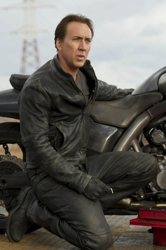 Николас Кейдж и его мотоцикл