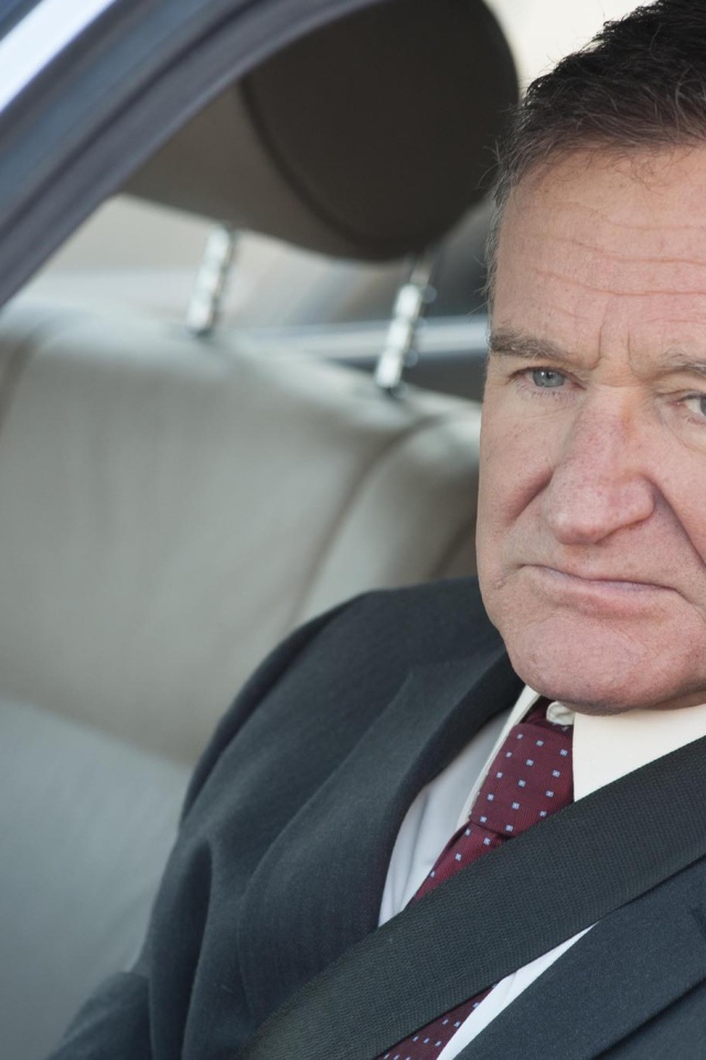 Робин Уильямс за рулем автомобиля