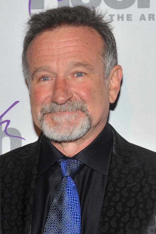 Робин Уильямс с седой бородой