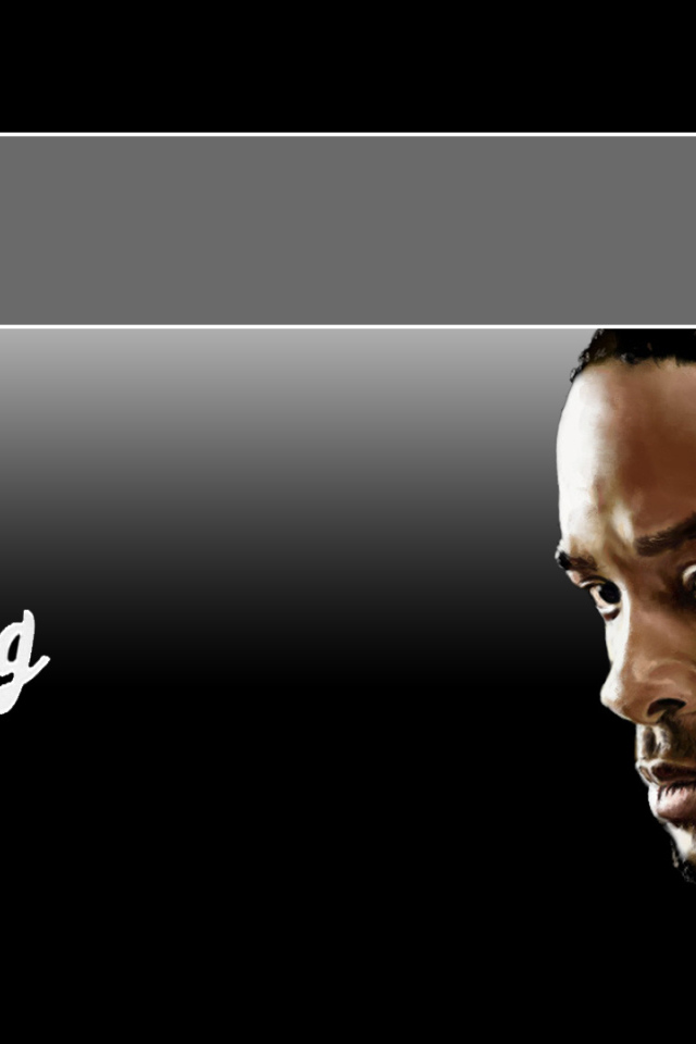 Уилл Смит на темном фоне