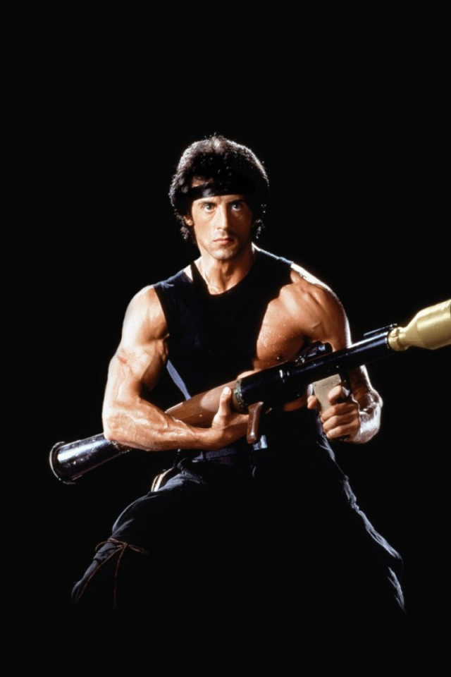 Сильвестр Сталлоне с гранатометом