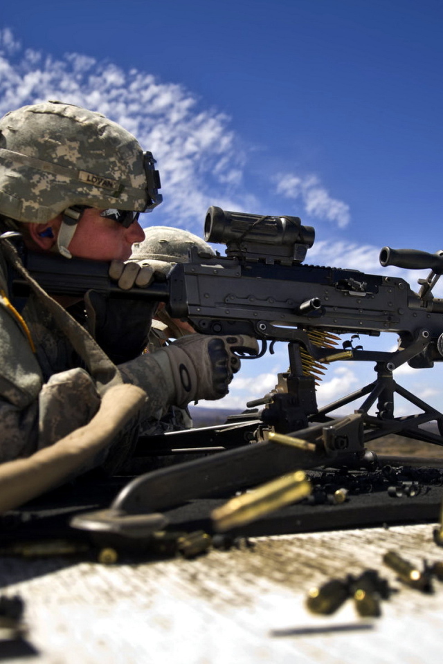 Стрельба из пулемета