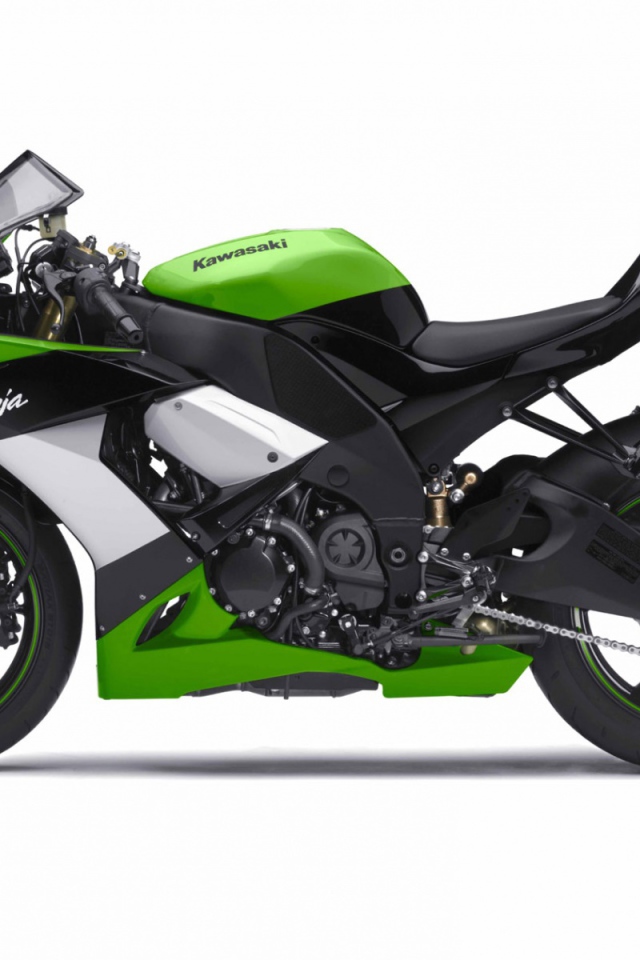 Мотоцикл Kawasaki Ninja ZX10R зеленый