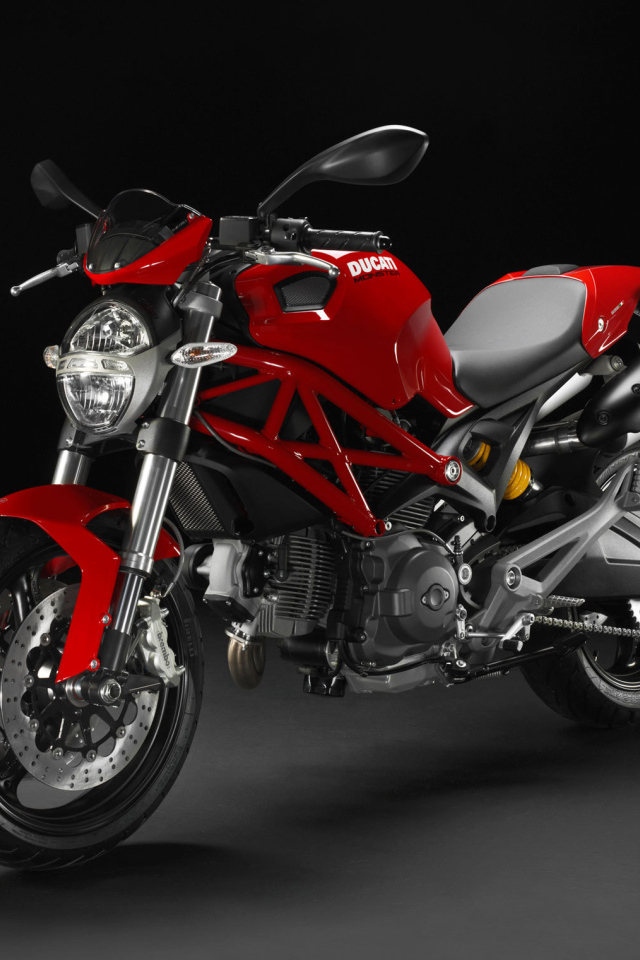 Красивый мотоцикл Ducati Monster 796 Corse Stripe