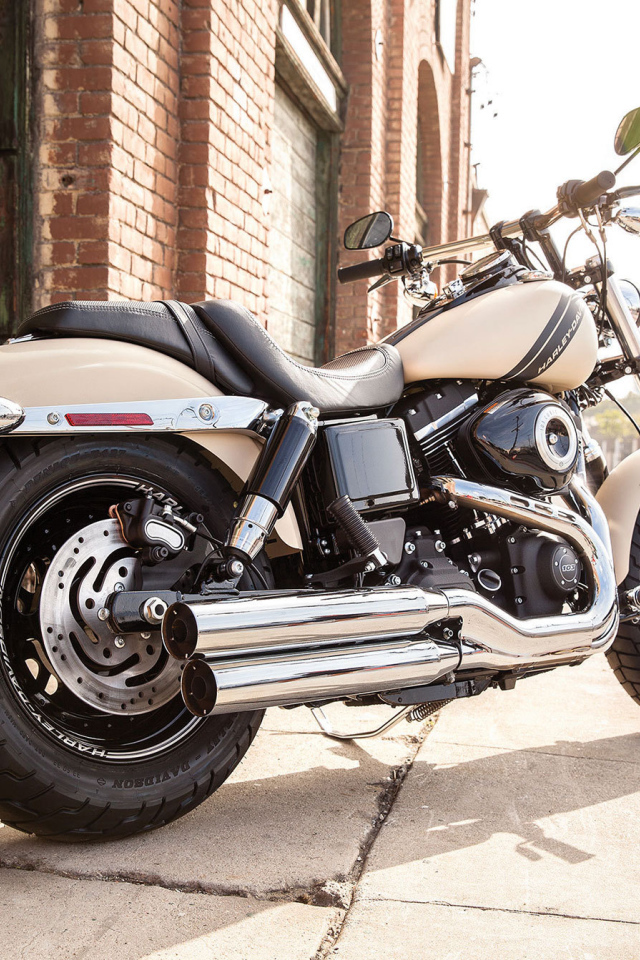 Красивый мотоцикл Harley-Davidson Dyna Fat Bob