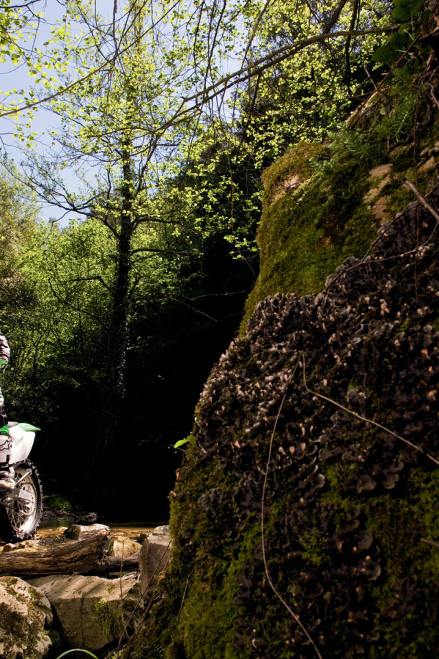 Мотоцикл модели Kawasaki KLX 450 R