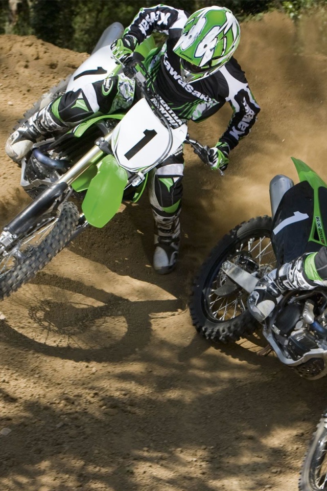 Мотоцикл модели Kawasaki KX 250 F