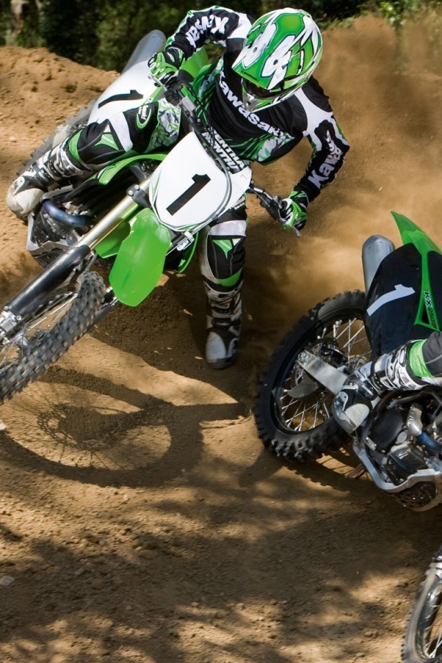 Мотоцикл модели Kawasaki KX 450 F