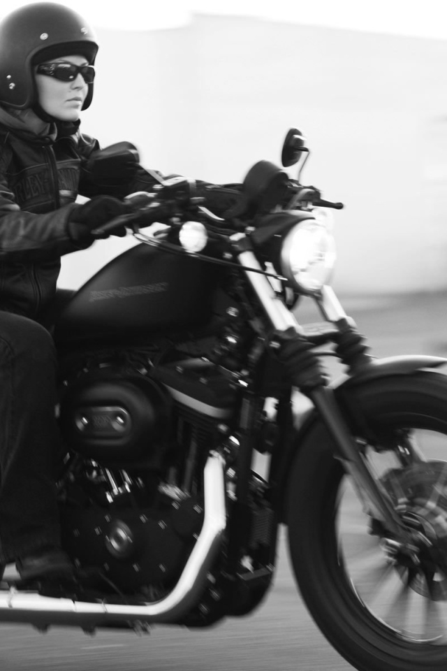 Быстрый мотоцикл Harley-Davidson XL 883N Sportster Iron