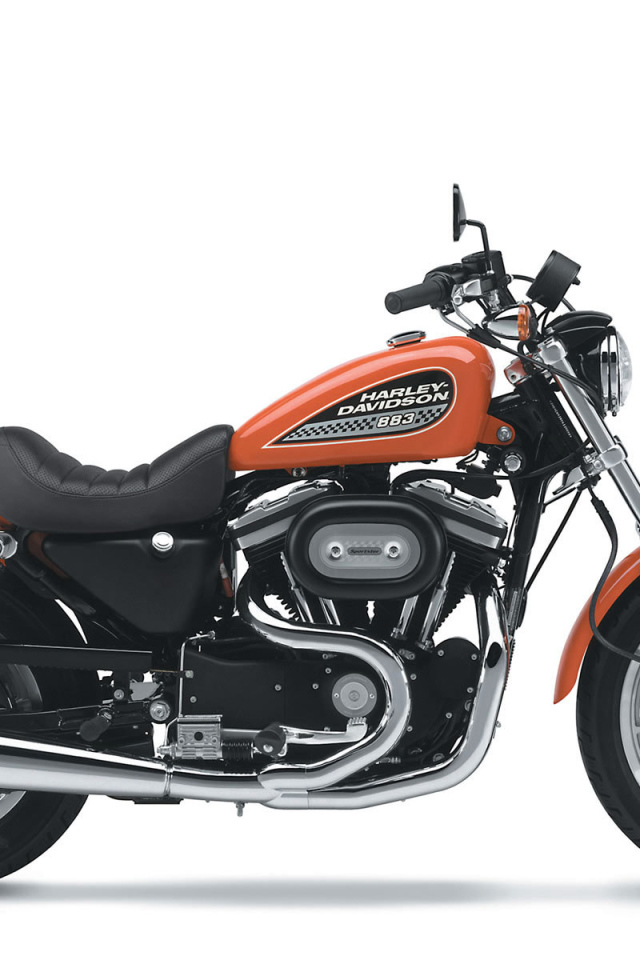 Быстрый мотоцикл Harley-Davidson XL 883R Sportster Roadster