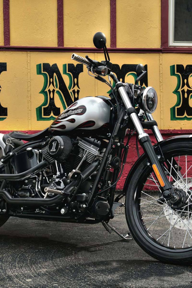 Популярный мотоцикл Harley-Davidson Softail Blackline