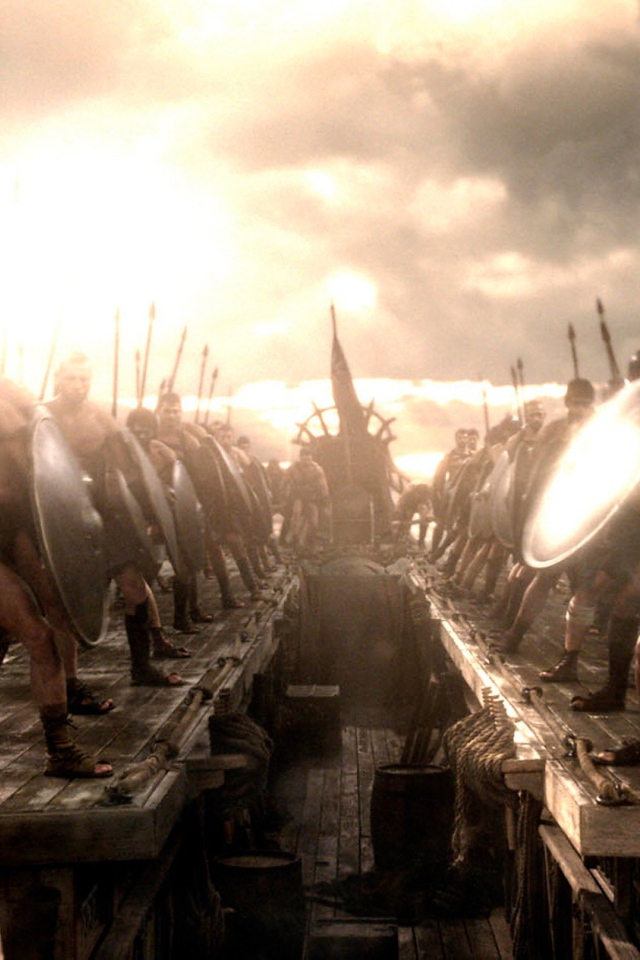 300 спартанцев: Расцвет империи моряки на палубе