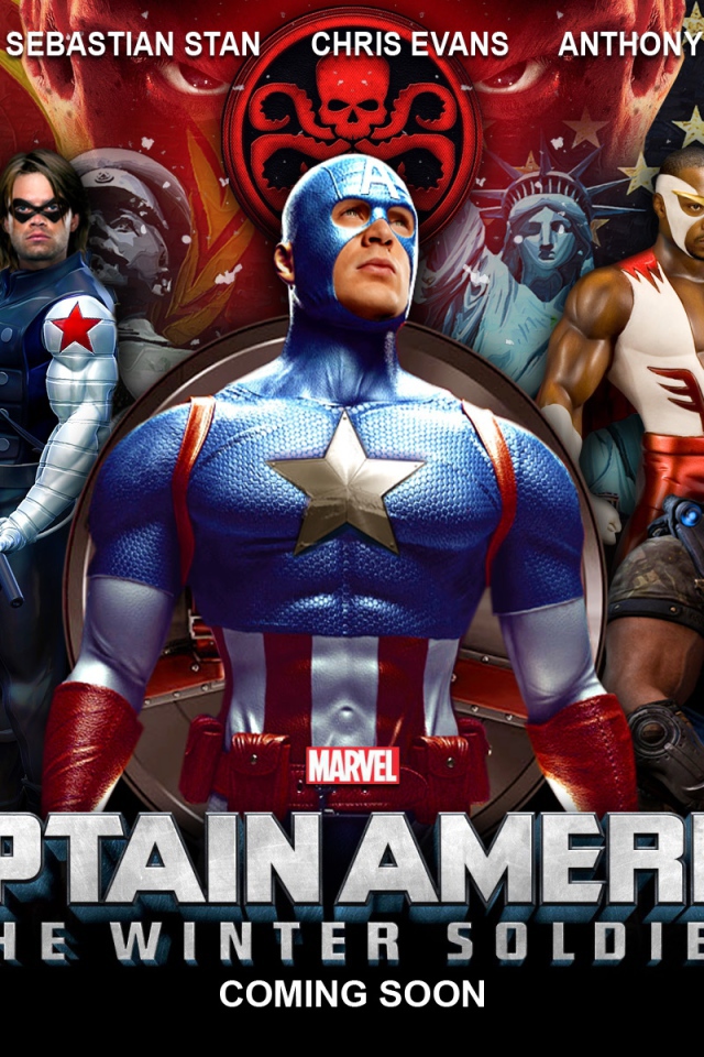 Первый мститель: Другая война другая война постер разноцветный