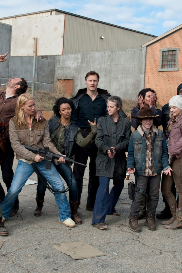 На съемочной площадке Ходячих мертвецов