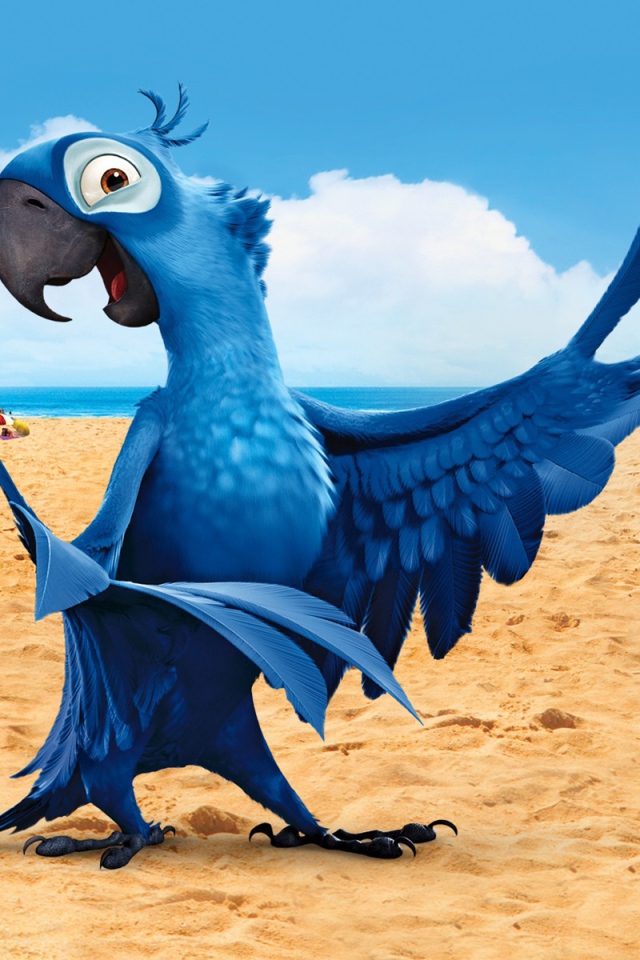 Рио 2 голубой попугай