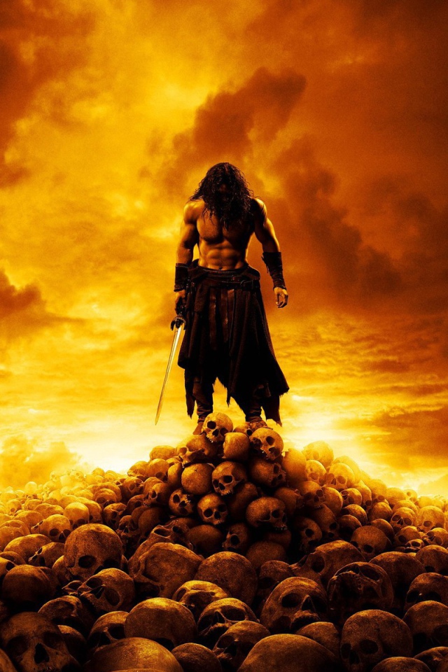 Воин на горе из черепов