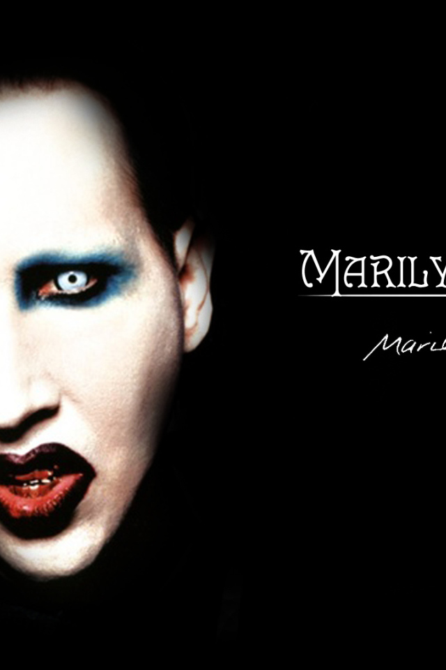 Автограф певца Marilyn Manson