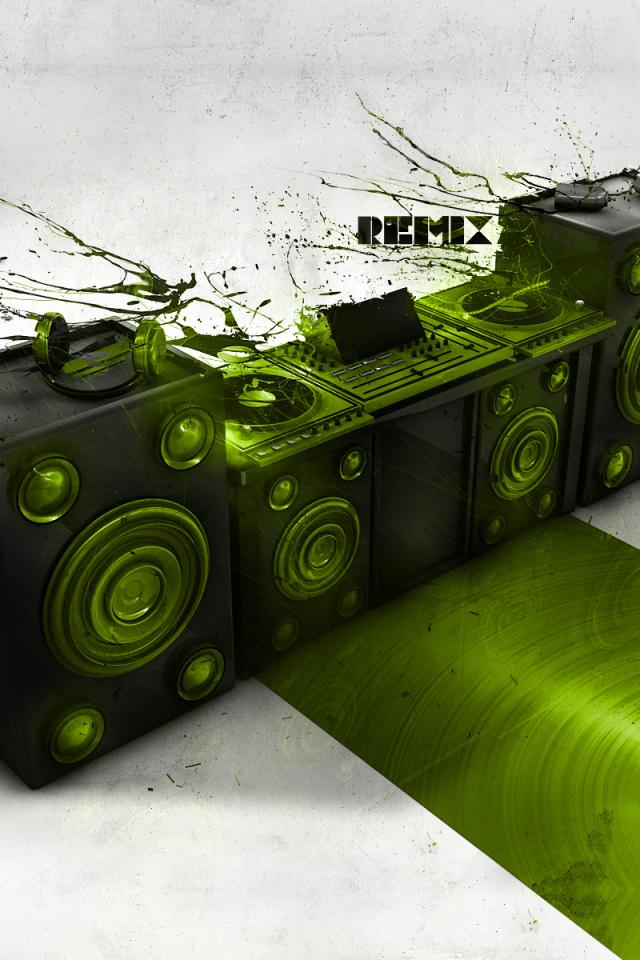 Зеленый диджей пульт