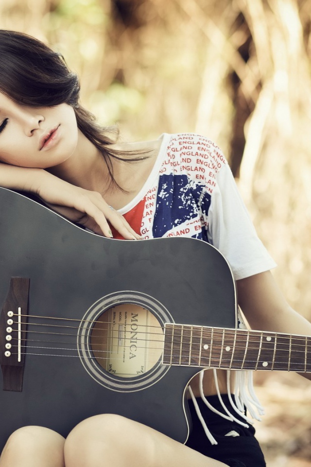 Девушка уснула