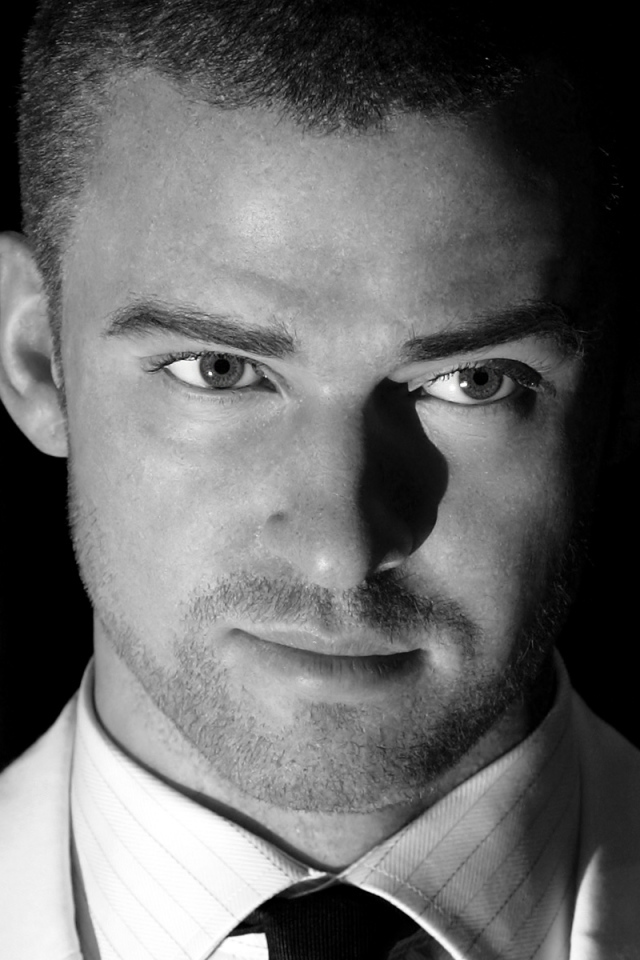 Джастин Тимберлейк черно-белая фотосессия