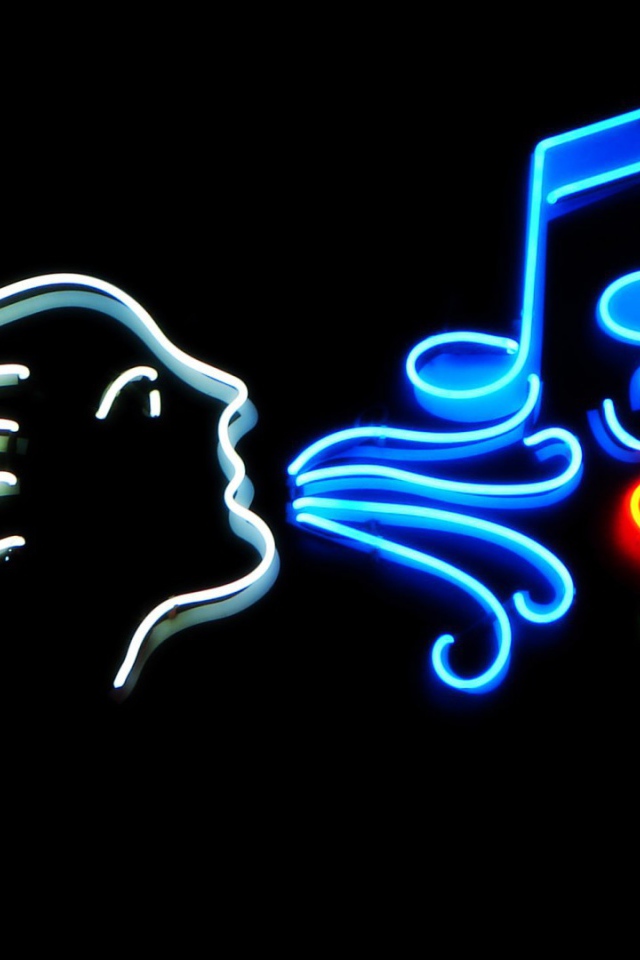 Подсветка в виде нот