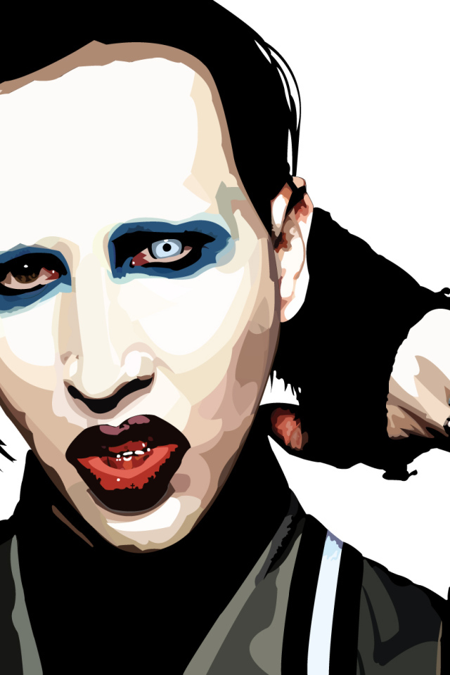 Поп-арт с певцом Marilyn Manson