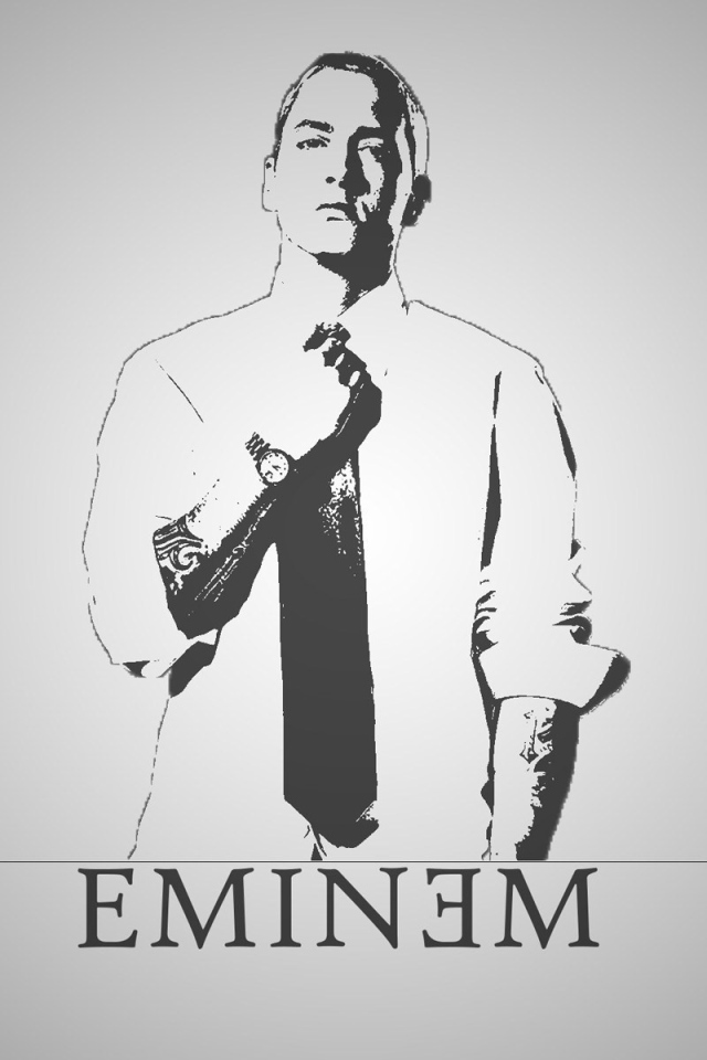 Портрет знаменитого Eminemа