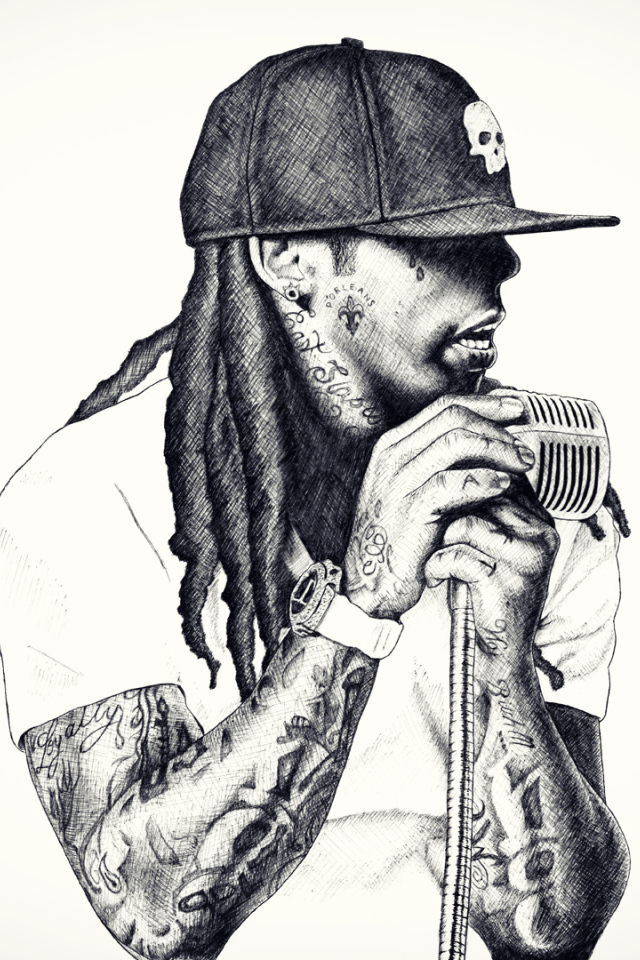 Репер с микрофоном