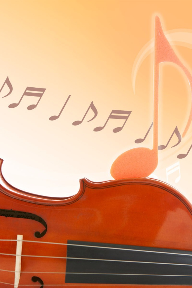 Скрипка и ноты