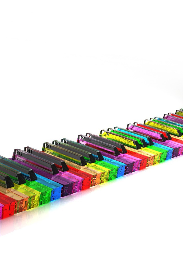 Разноцветные клавиши