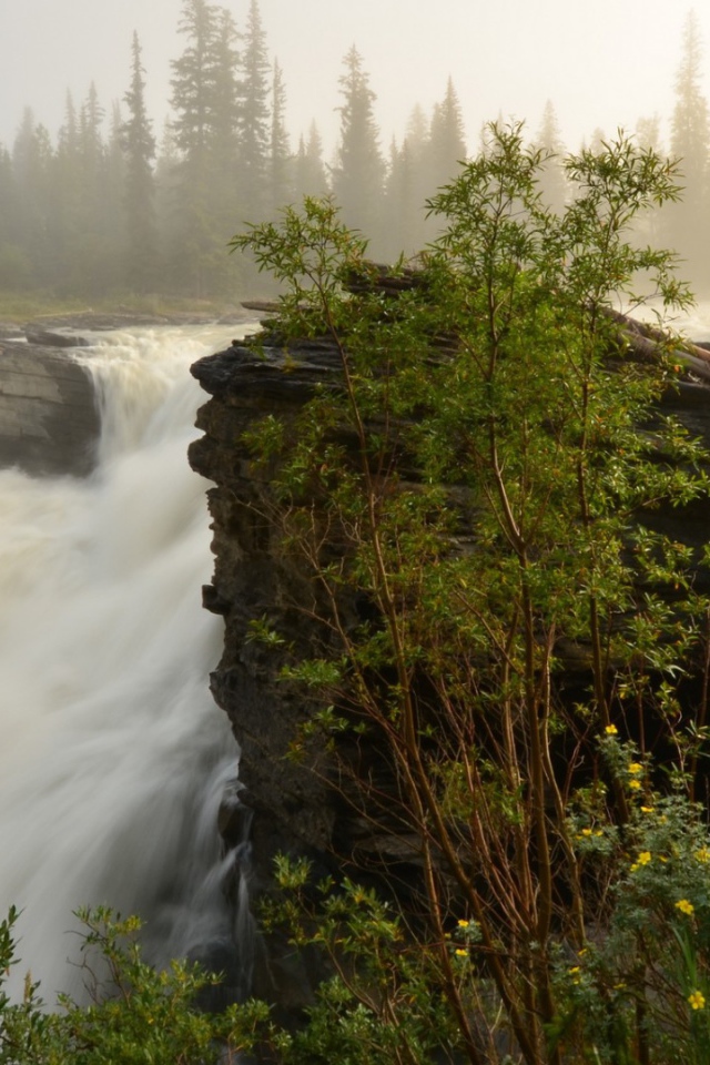 Водопад на камнях