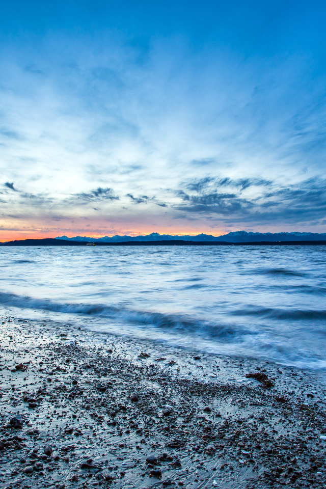 Пляж в Сиэтле, США