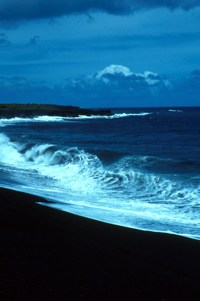 Пляж из черного песка