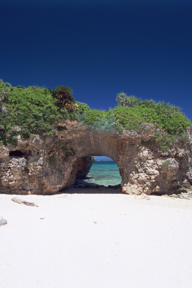 Красивое фото белого пляжа